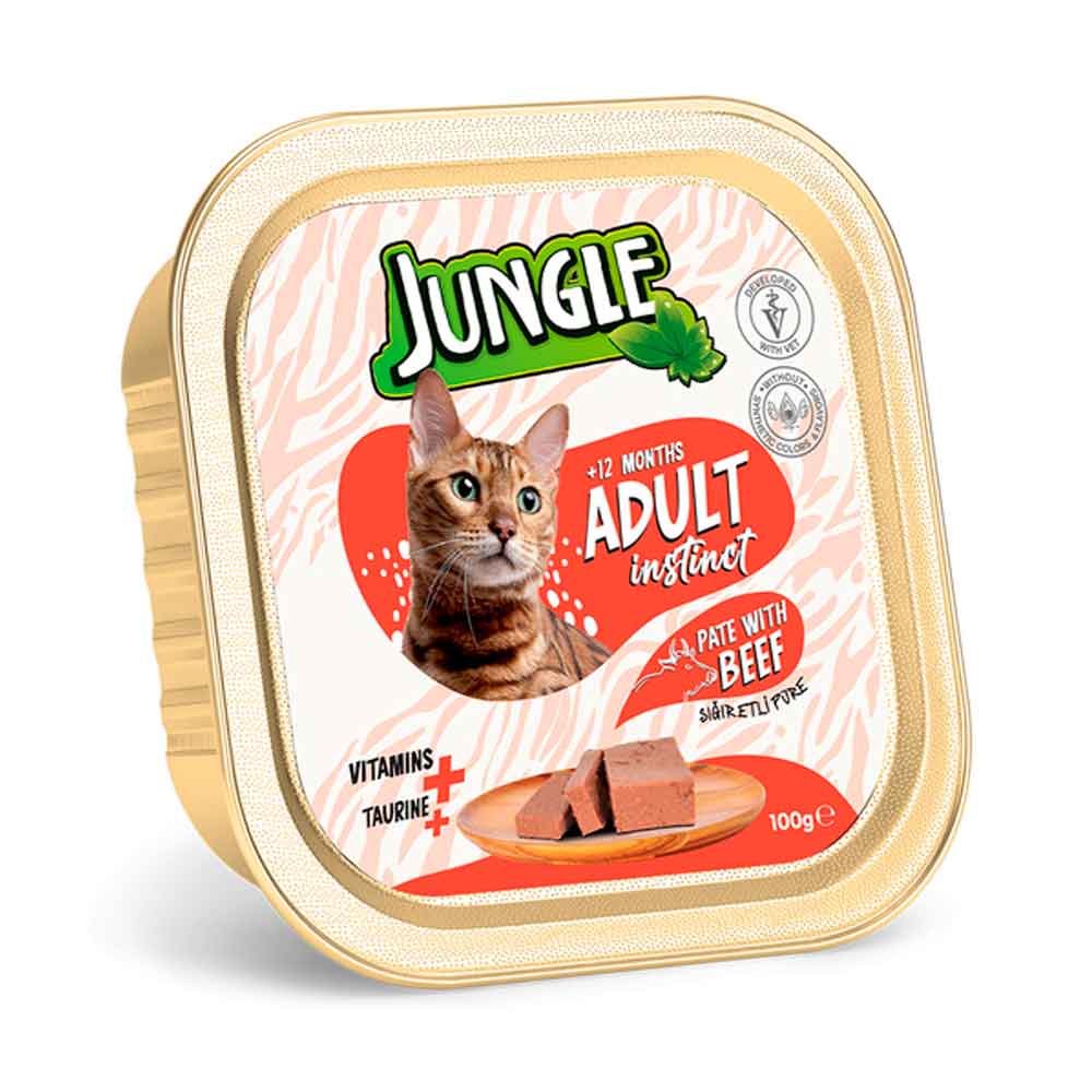 Jungle Kedi Yaş Mama Dana Etli Ezme 100 Gr